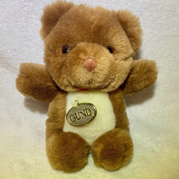 Gund Other - Vintage 1986 Gund Mini Teddy‎ Bear Brown with White Belly Plush 7"